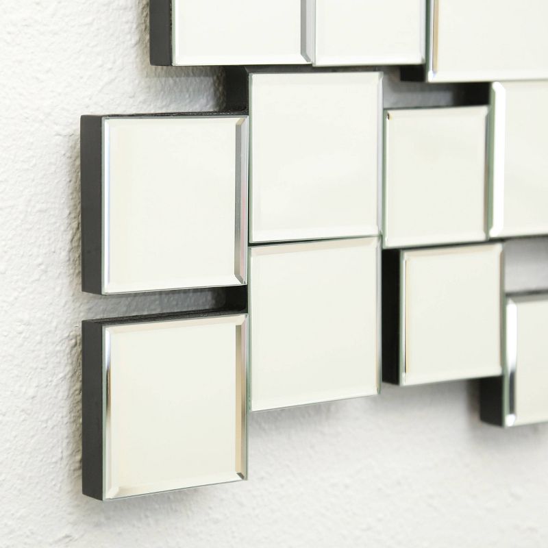 Eliza Rectangle Wall Mirror Silver - Abbyson Living