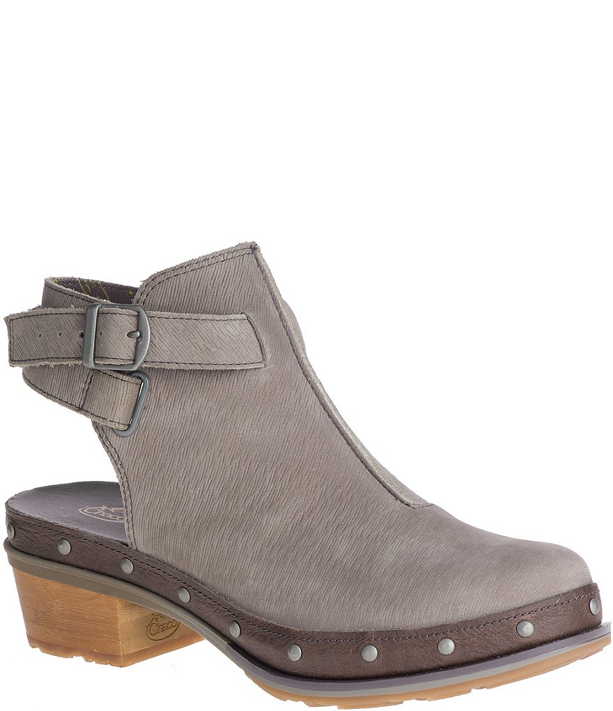 Chaco Cataluna Leather Studded Clogs