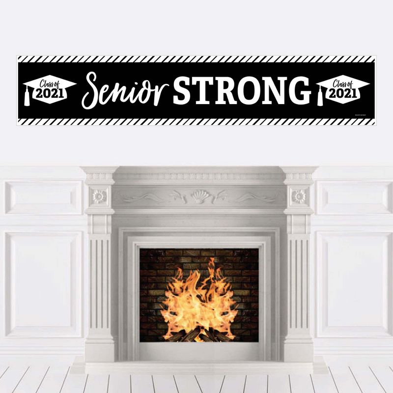 Big Dot of Happiness Senior Strong - Class of 2021 Graduation Party Decorations Party Banner