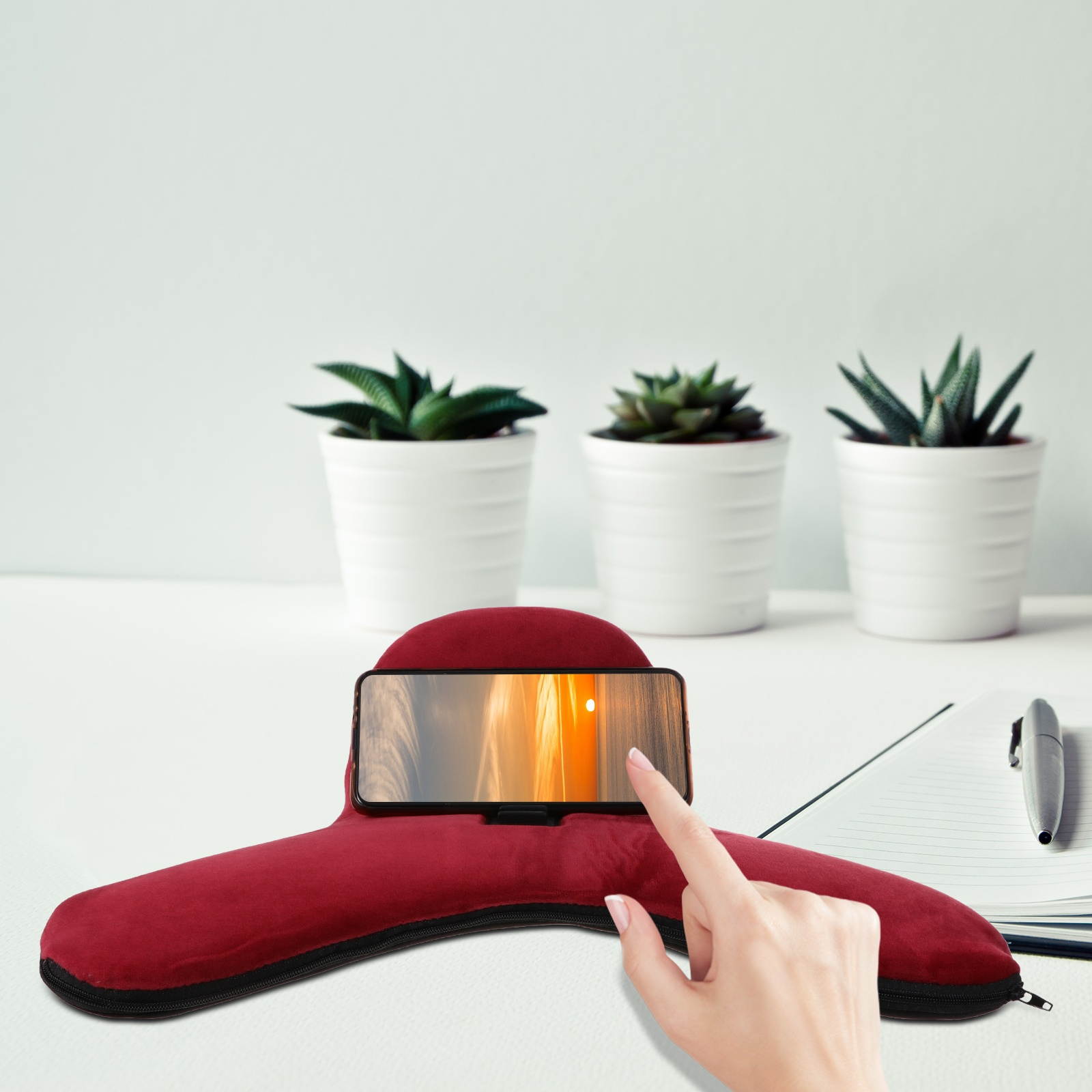 1pc Phone Pillow Cushion Tablet Table Stands Pillow Phone Holders