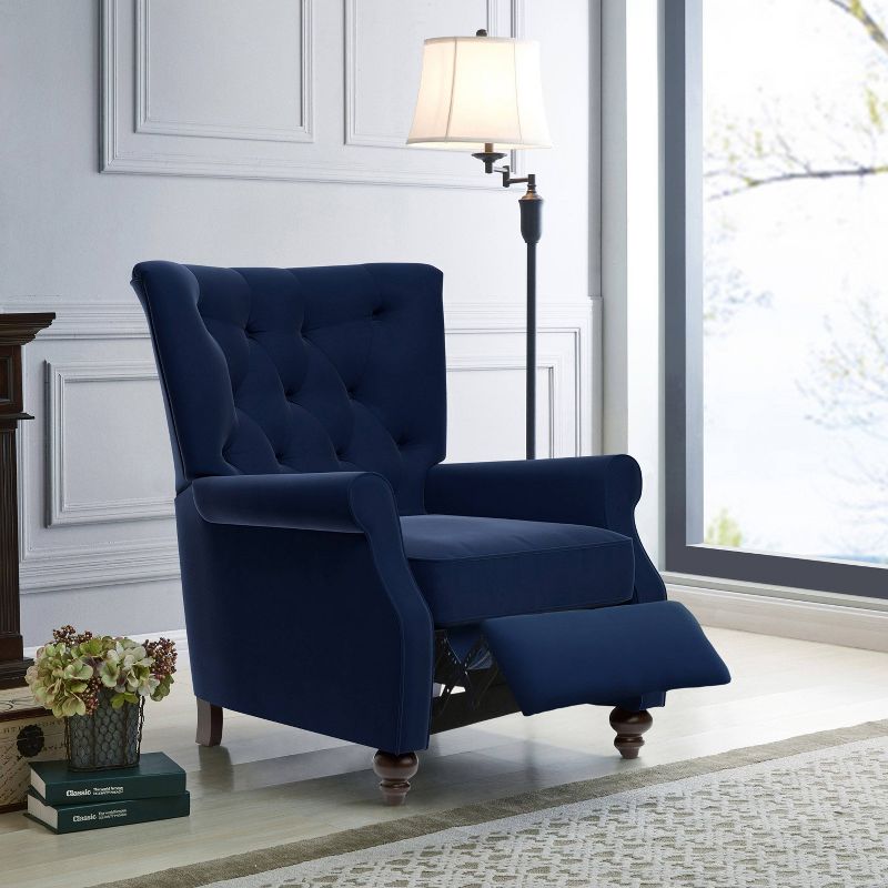 Push Back Recliner Navy Blue - ProLounger