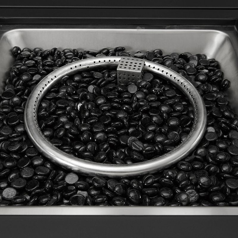 Kaplan 5pc Outdoor Conversation Set with Dante Fire Table & 4 Arm Chairs - Mist - Crosley