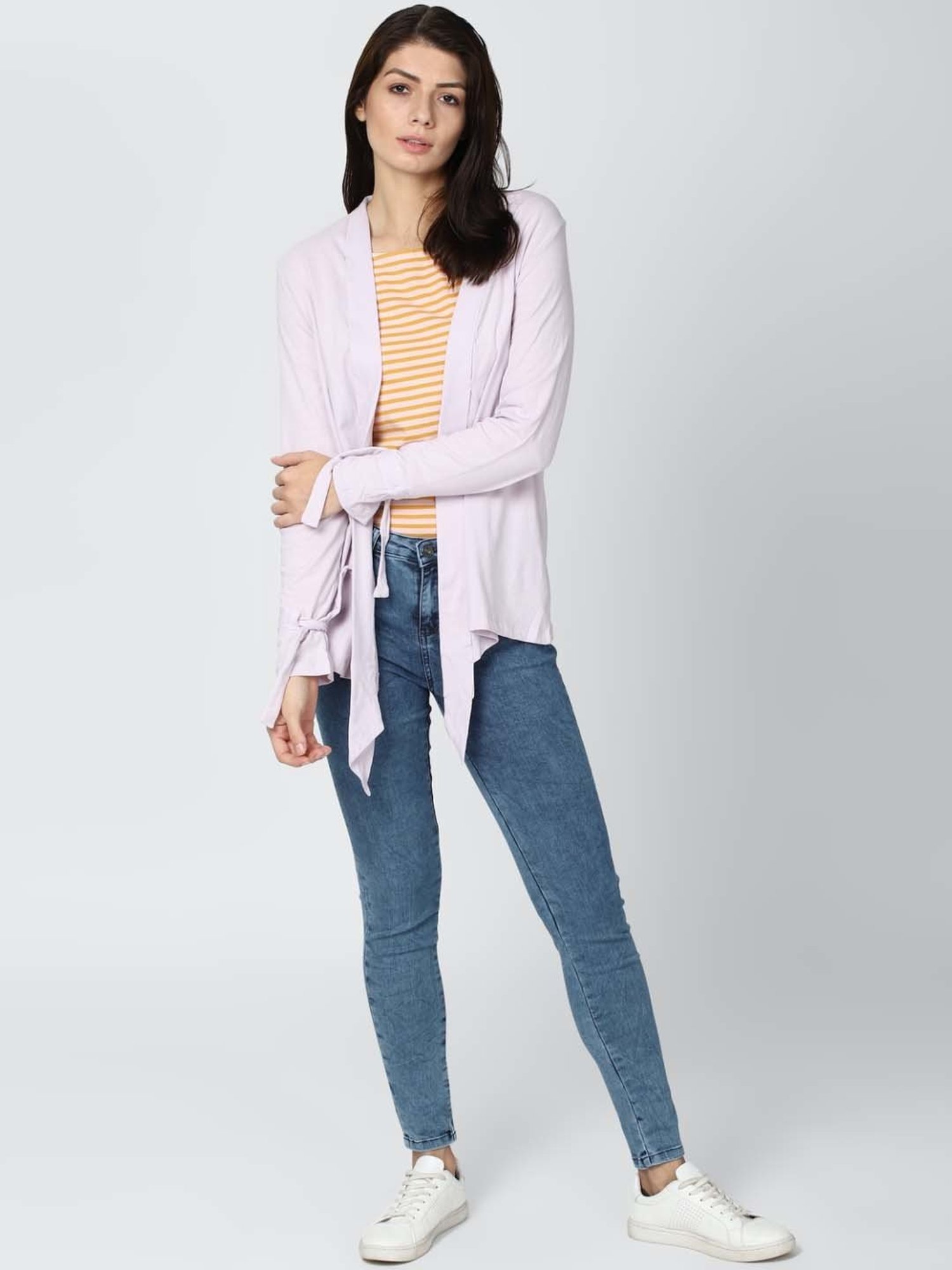 Van Heusen Purple Cotton Regular Fit Jacket