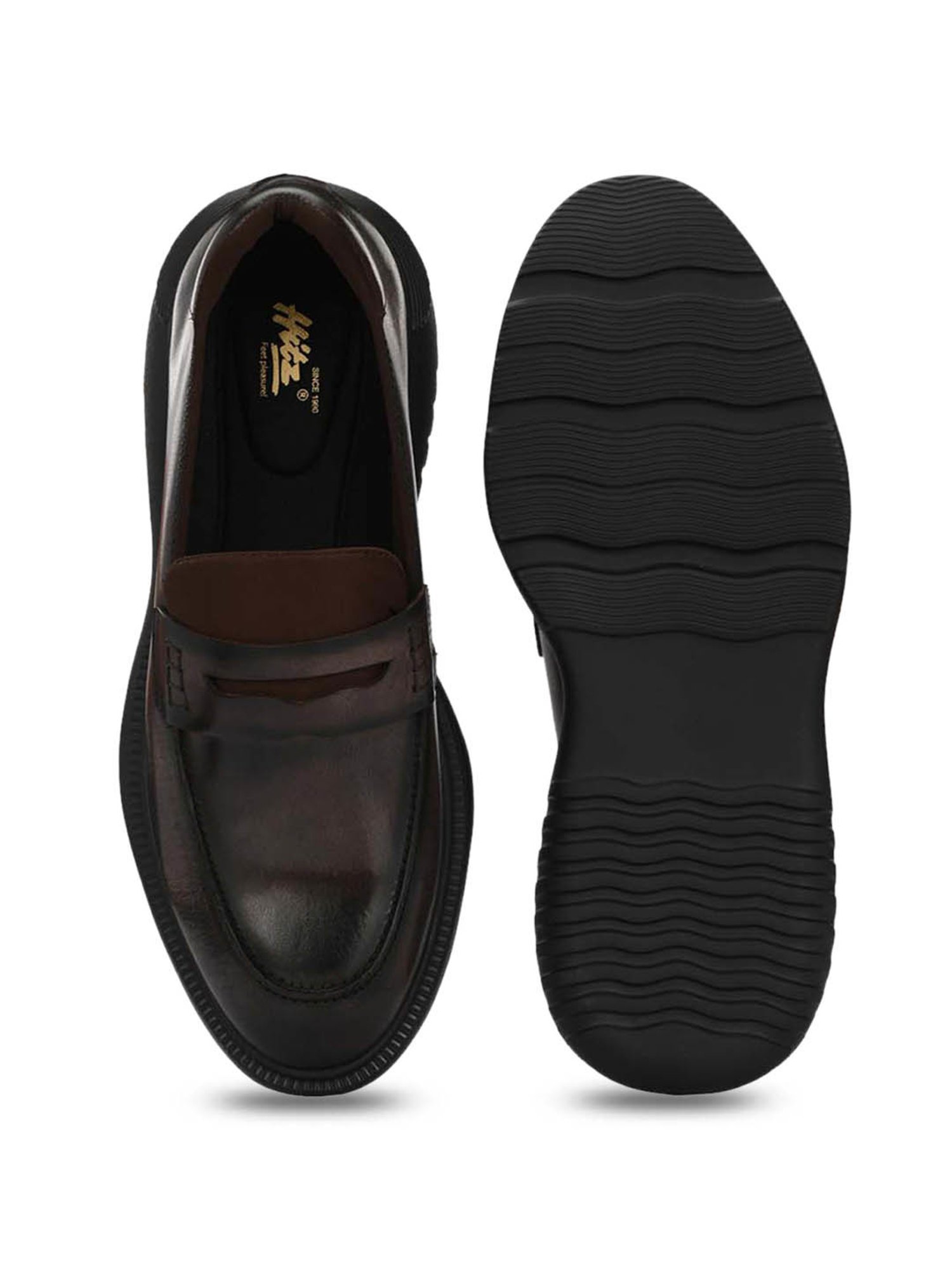 Hitz Men's Brown Formal Loafers