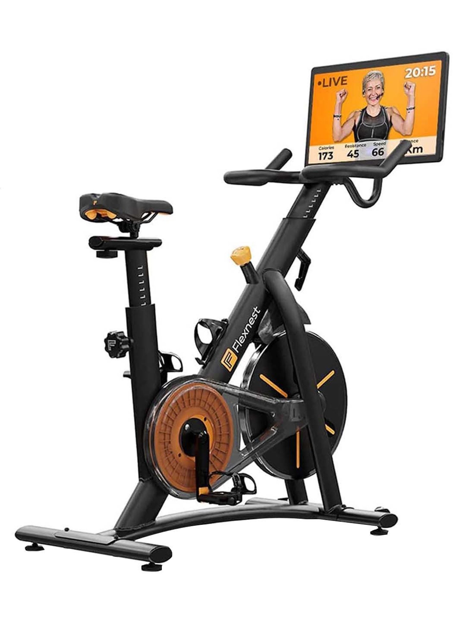 Flexnest Flexbike Plus Bluetooth Spin Bike Exercise Cycle for Home Gym Workout