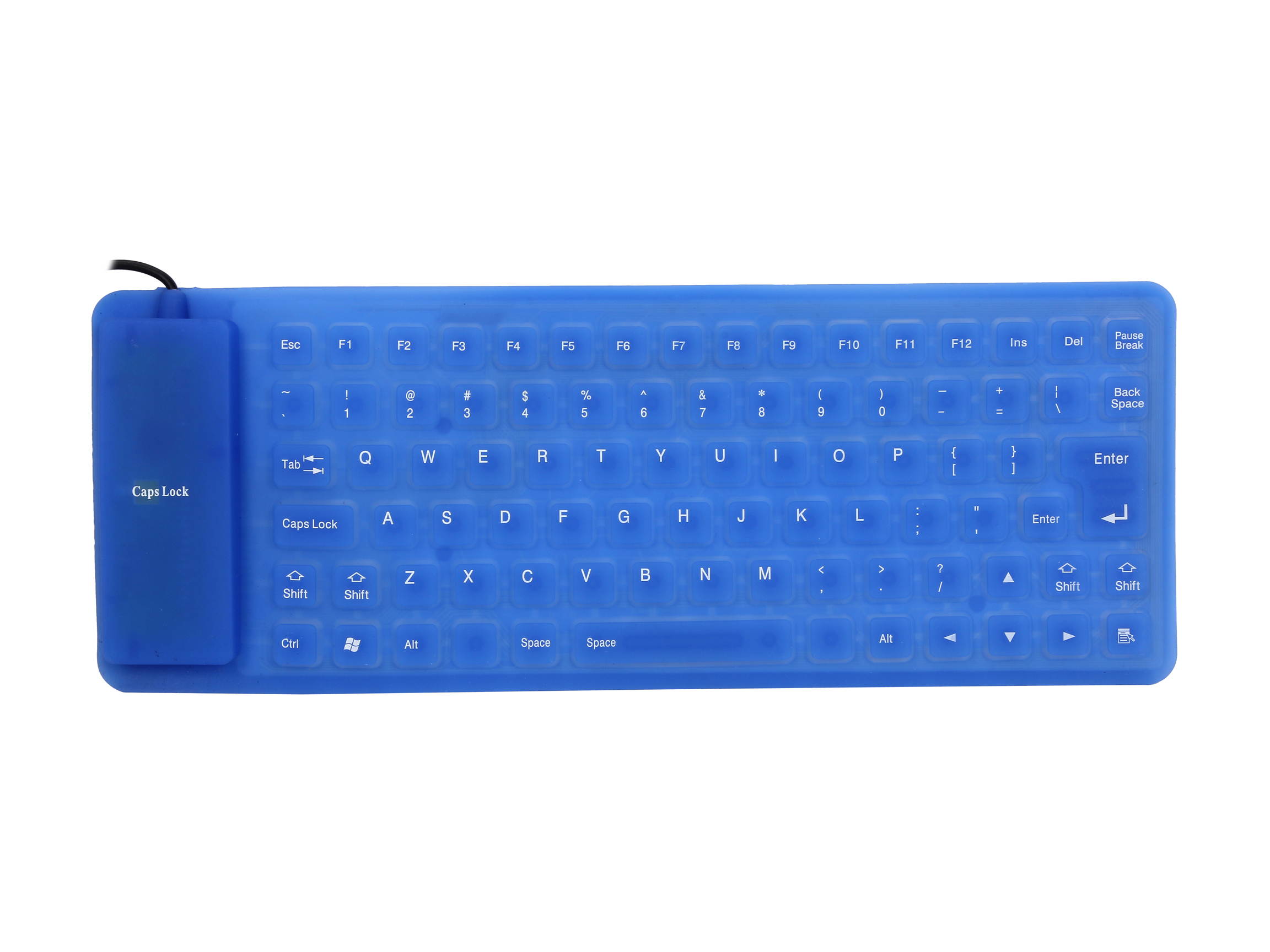 BYTECC KB-P100 Blue Wired Foldable Keyboard