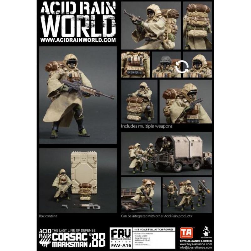 FAV-A16 Corsac Marksman 1:18 Scale | Acid Rain Fav Action figures