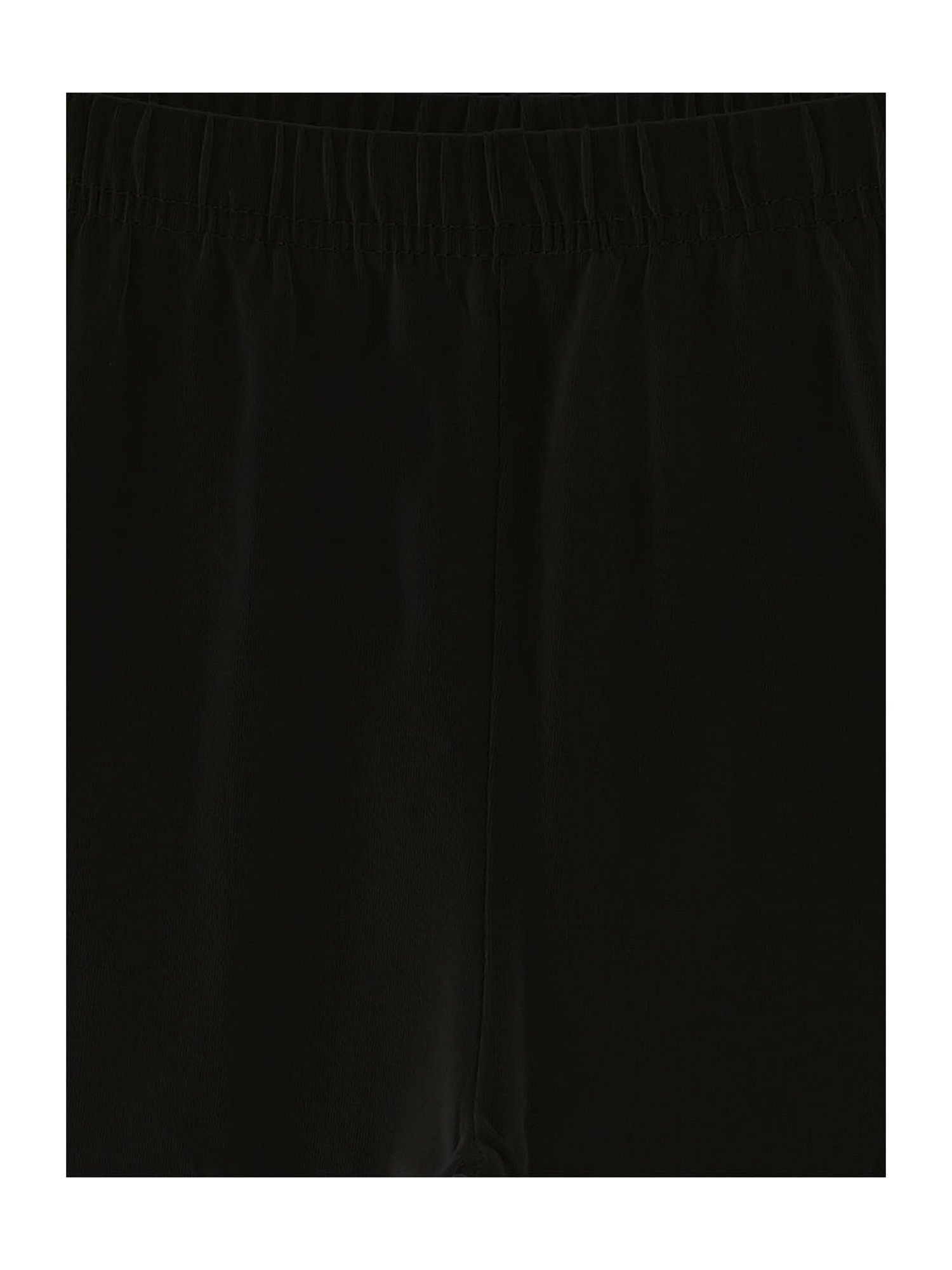 Kiddopanti Girls Black Solid Leggings