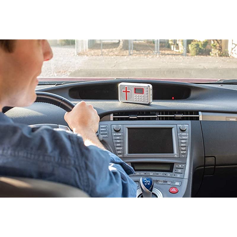 1 NASB Audio Bible Player Voice only New American Standard Bible Electronic Bible with Rechargeable Battery Charger Ear Buds and Builtin Speaker