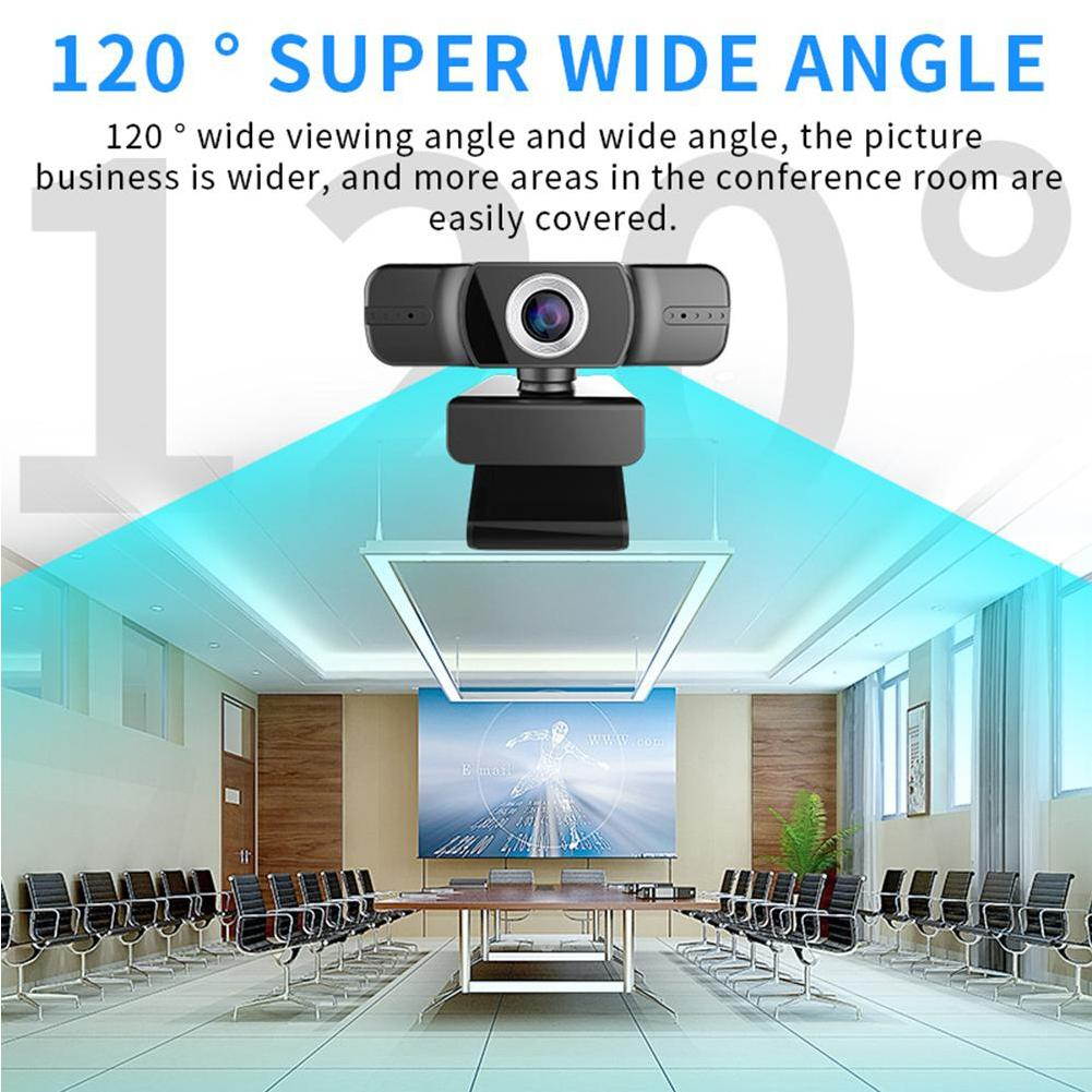 HD 1080P USB Webcam Video Recording With Dual Microphone For PC Computers Home Office Online Lessons Supplies