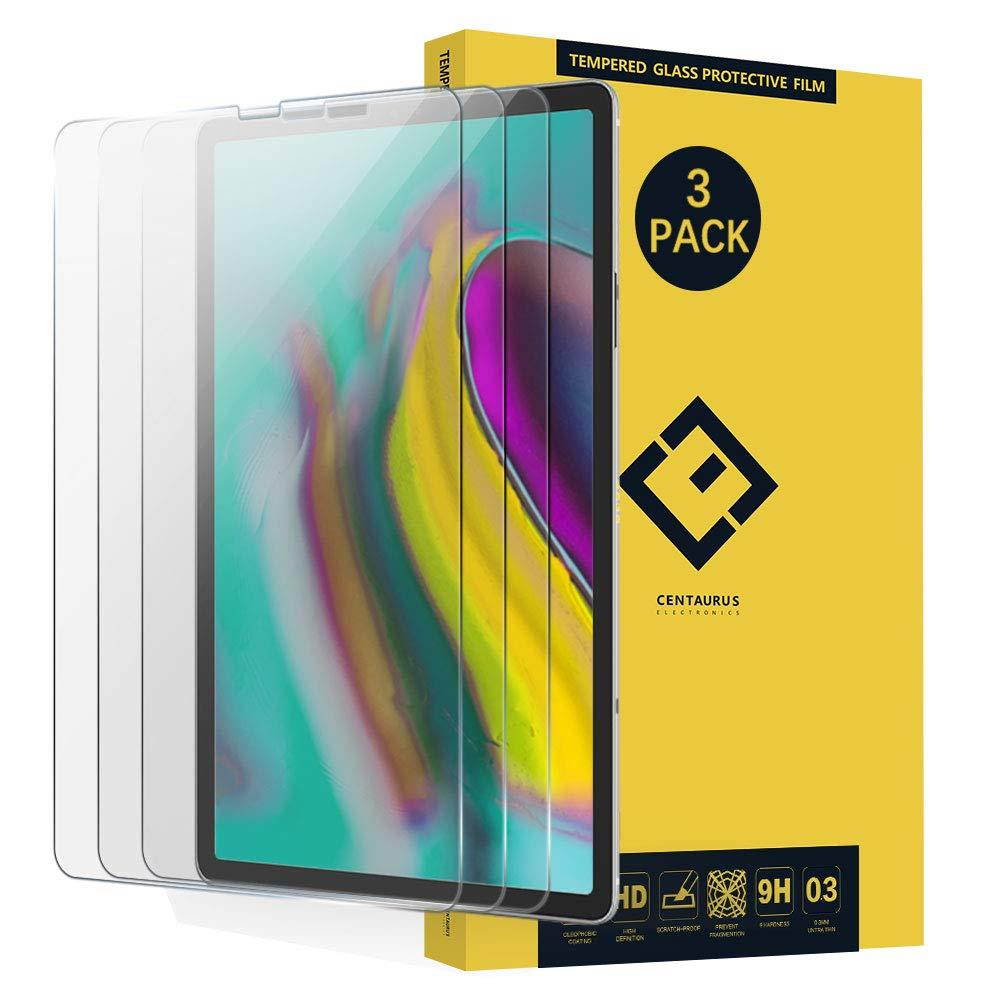 CENTAURUS Replacement for Galaxy Tab S5e Screen Protector-(3 Pack) Ultra-Thin Anti-Scratch HD Clear Tempered Glass Protective Film Compatible Samsung Galaxy Tab S5e SM-T720 (Wi-Fi) SM-T725 (LTE) 10.5"