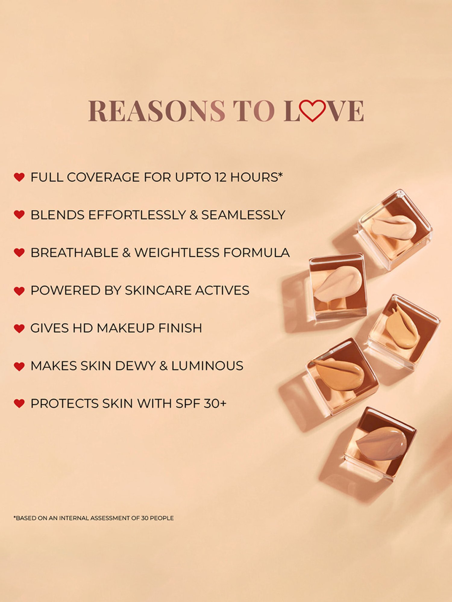 JUST HERBS Serum Foundation SPF 30+ 05-Sand - 30 ml