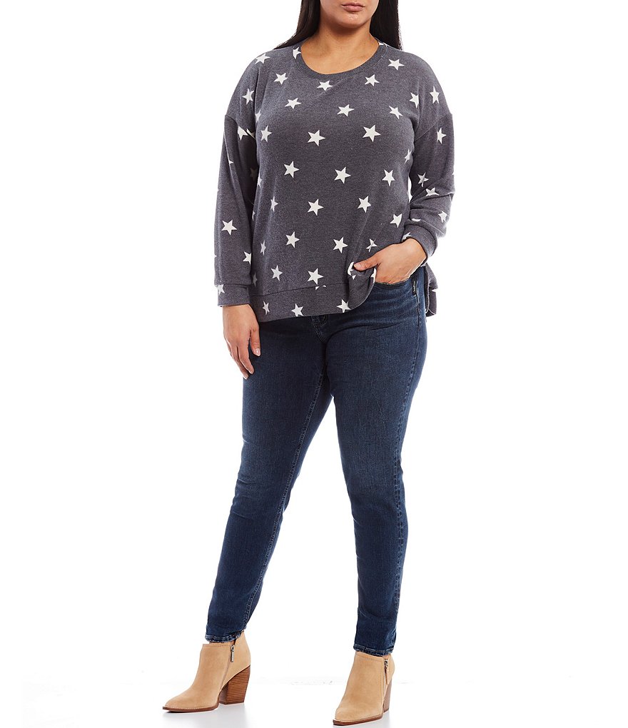 Ruby Rd. Plus Size Super Soft Stretch Denim Straight Leg Jeans