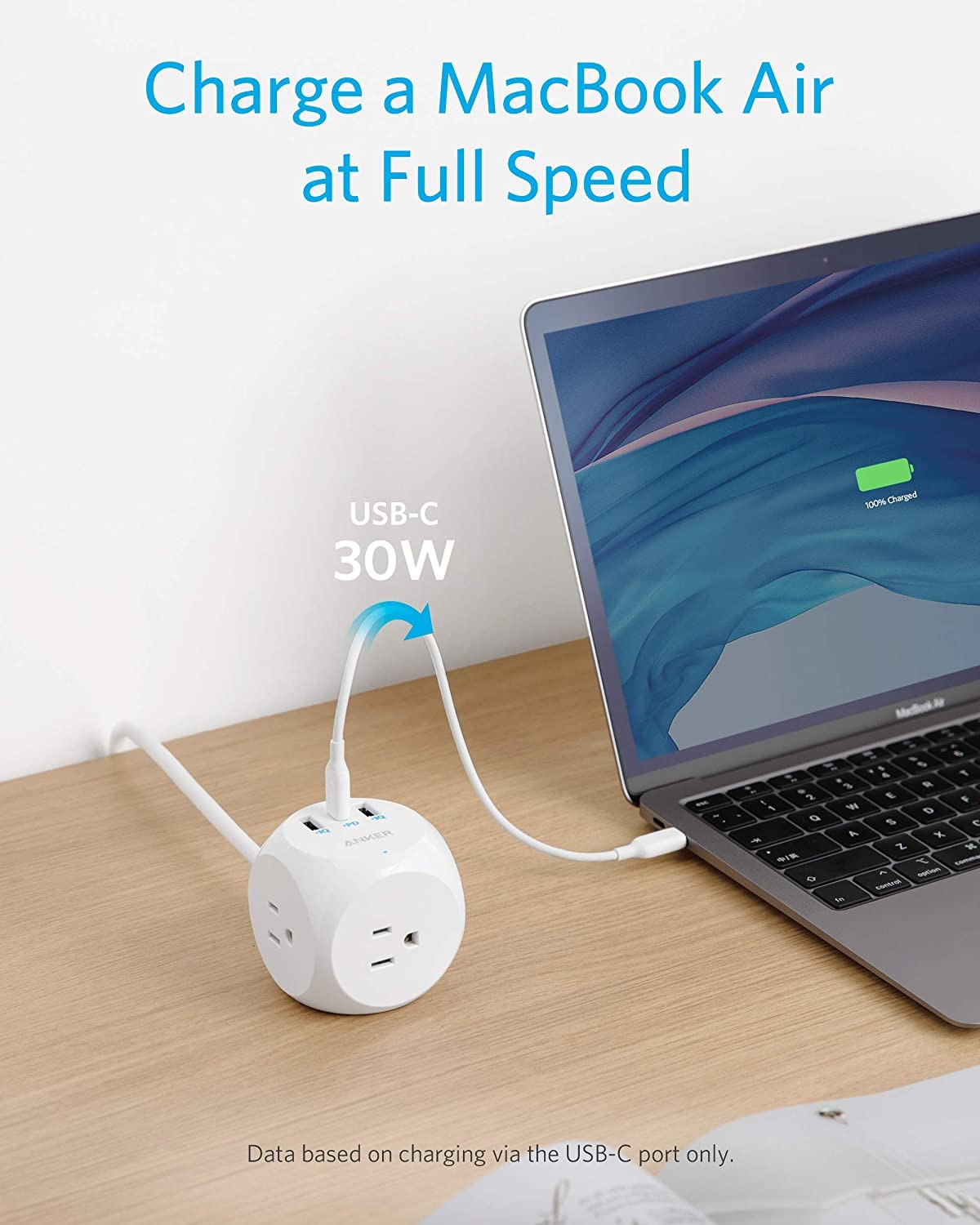 Poweradd Power Strip with USB C Power Delivery 18W, Travel Power Strip Mini with 3 Outlets, 18W USB C & QC 3.0 USB A Port, 5ft Cord, Flat Plug for Cruise Ship, Hotel, Dorm Room and Home,White