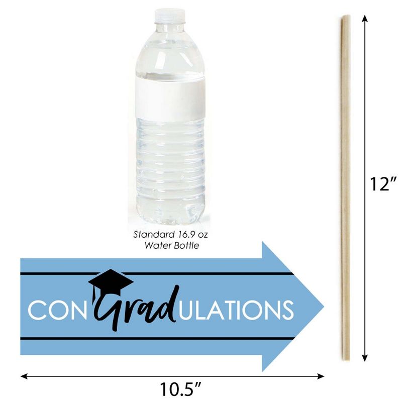 Big Dot of Happiness Funny Light Blue Grad - Best is Yet to Come - Light Blue Graduation Party Photo Booth Props Kit - 10 Piece