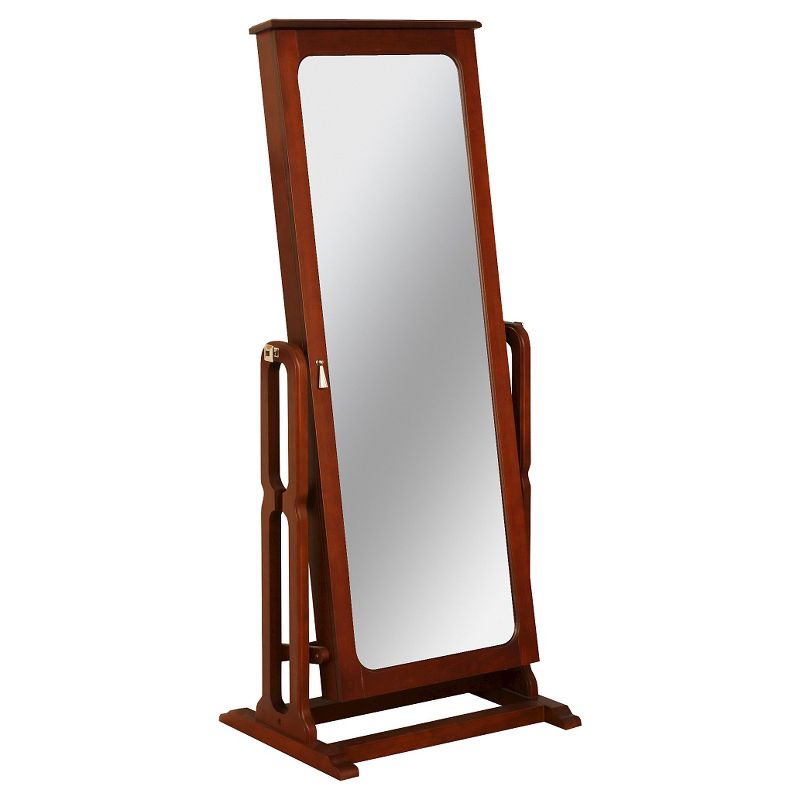 Lola Cheval Mirror/Jewelry Wardrobe Black - Powell Company