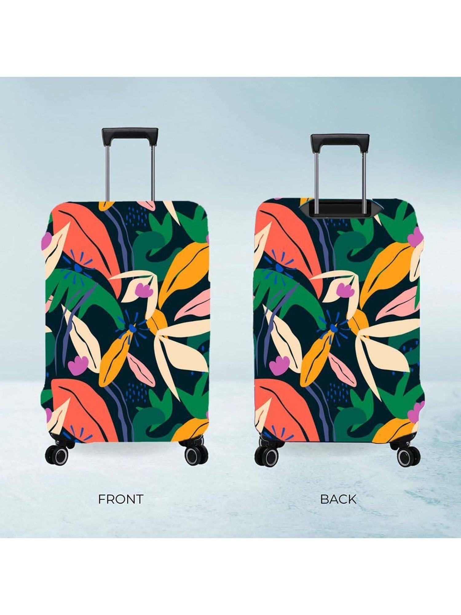 Nasher Miles Polyester 75 cm (28 Inch) Large Protective Luggage Cover - Jungle Design