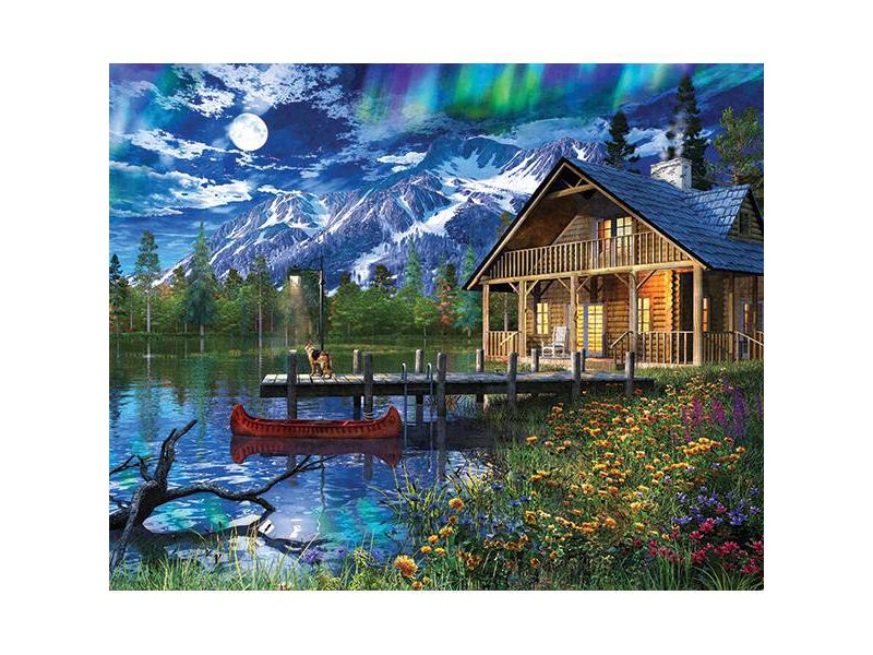 Springbok Moon Cabin Retreat Jigsaw Puzzle 1000pc