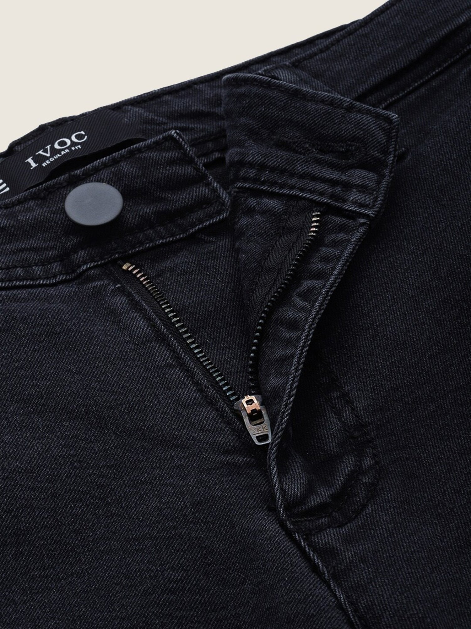 IVOC Dark Grey Regular Fit Denim Shorts