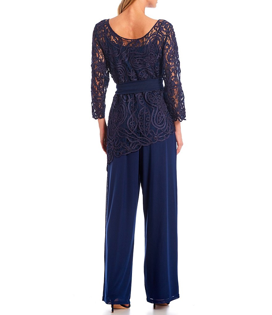 Alex Evenings Illusion Sleeve Embroidered V-Neck A-Line Midi Dress