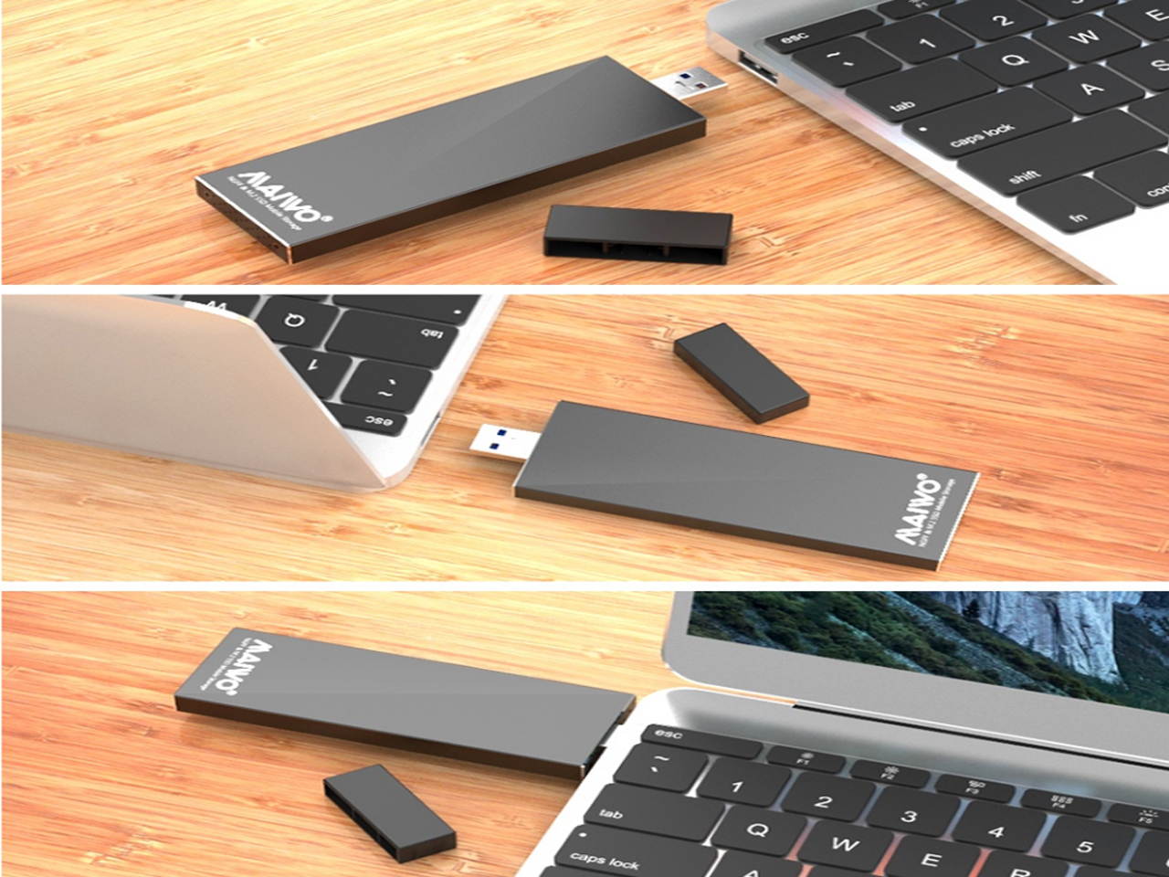 Maiwo Maiwo K17N M.2 Solid State Drive Box Sata Channel Usb3.0 Interface Desktop Notebook External Solid State Drive Box Black