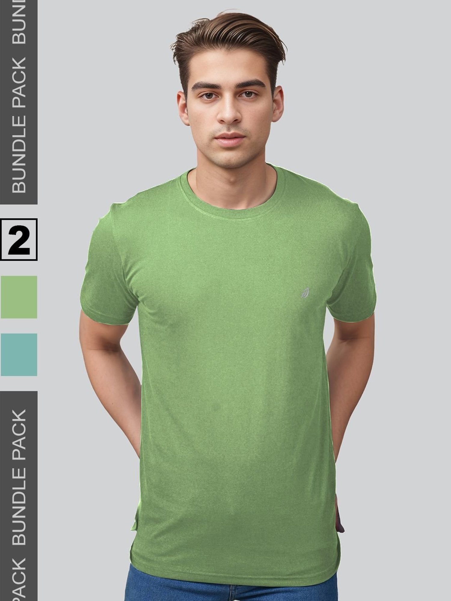 Lux Nitro Sage & Pista Regular Fit T-Shirt