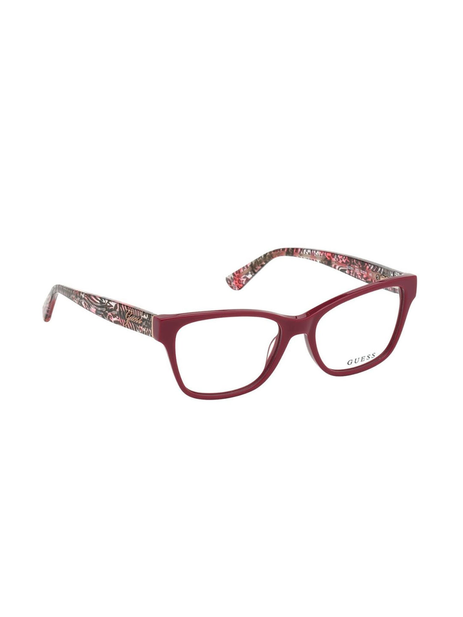Guess Maroon Wayfarer Eye Frames for Women