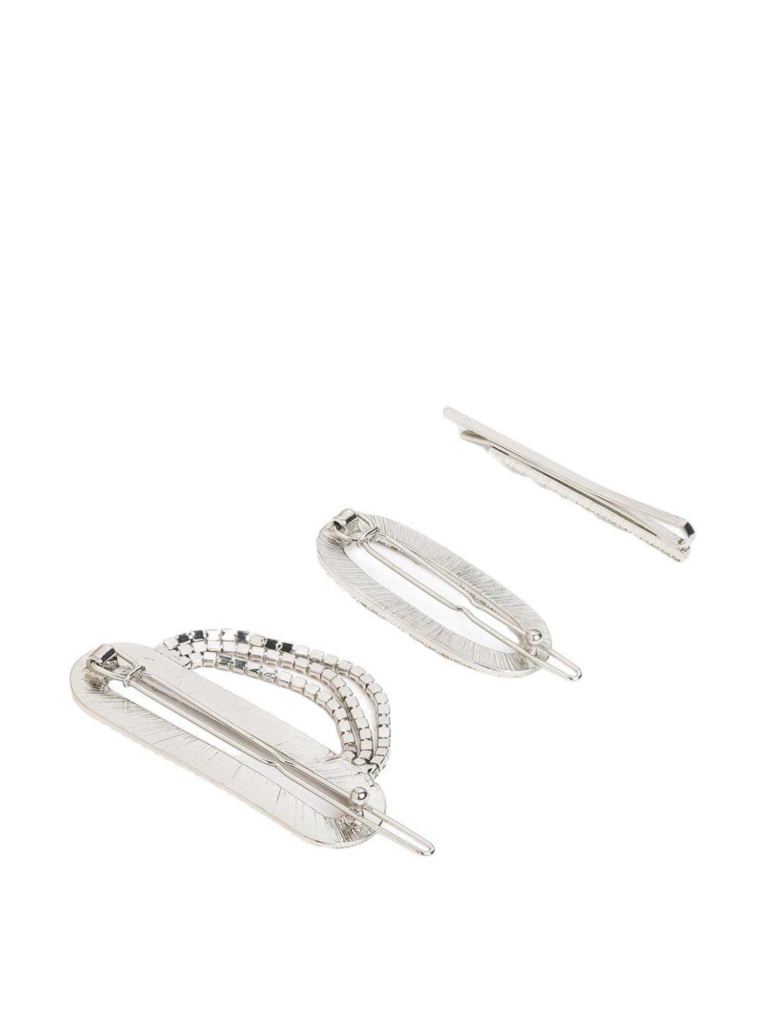 Aldo Silver Embellished Hair Pin - Pack of 3