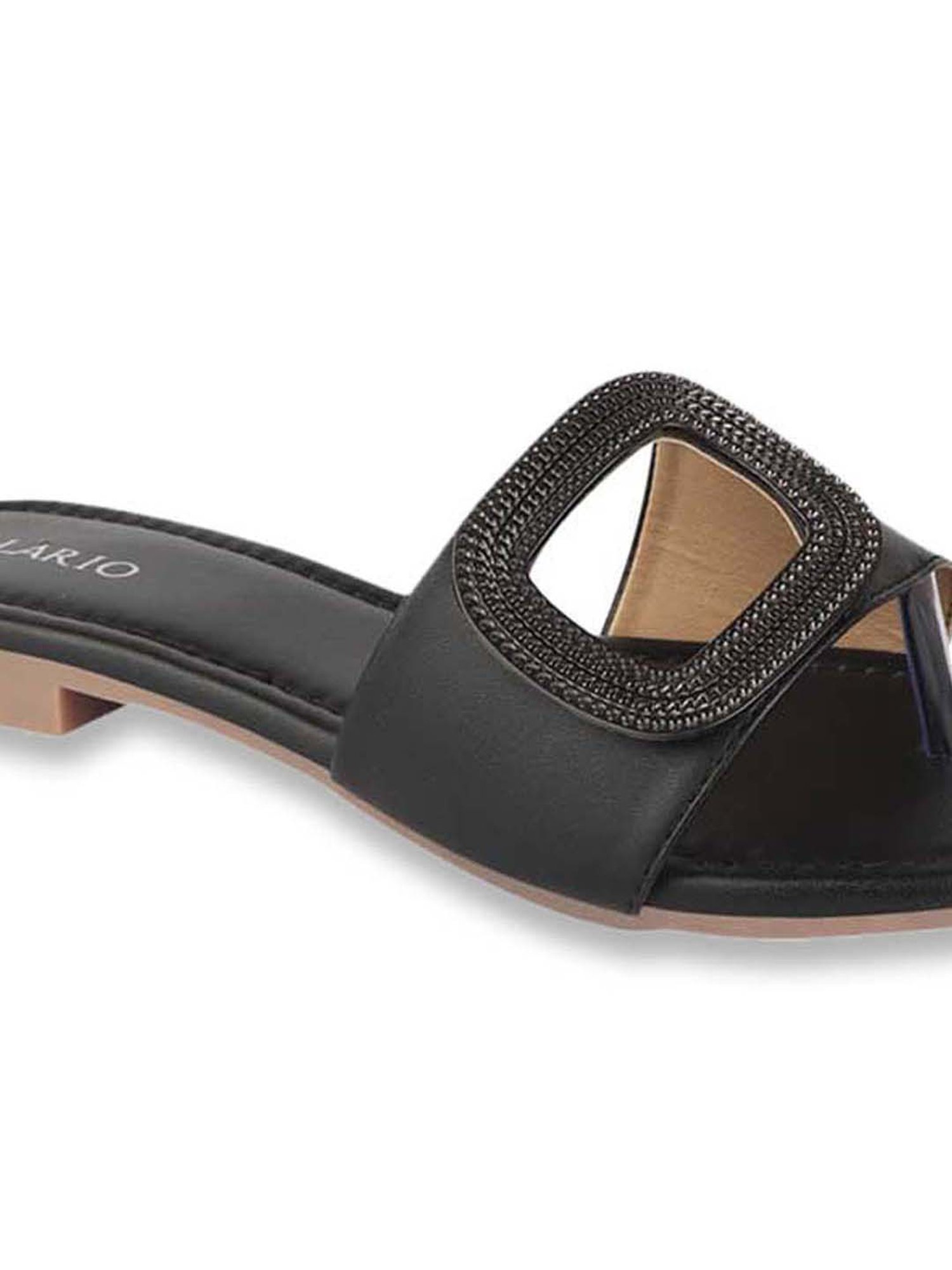 Salario Women's Black Casual Sandals