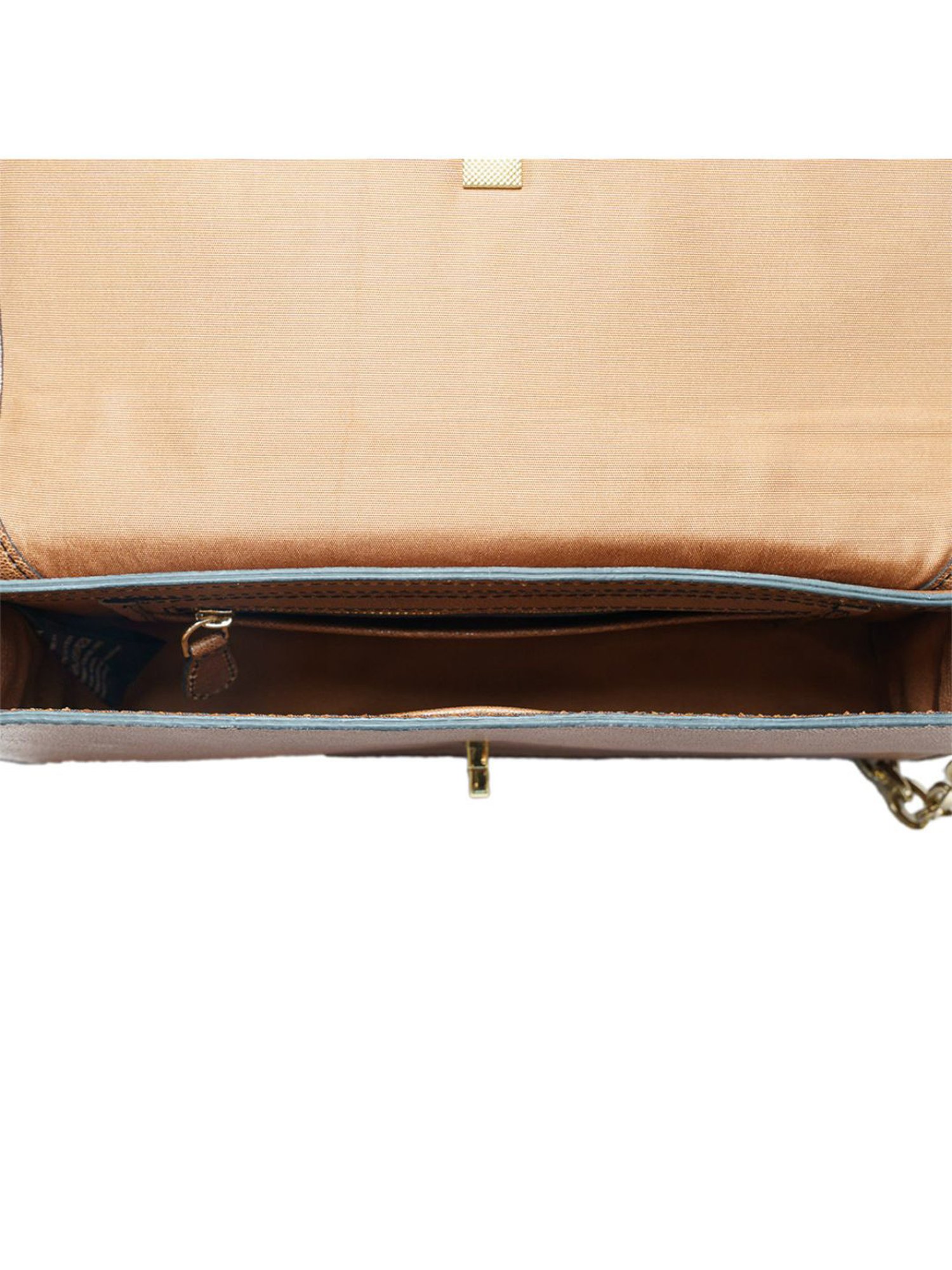 RI2K London Brown Leather Medium Cross Body Bag