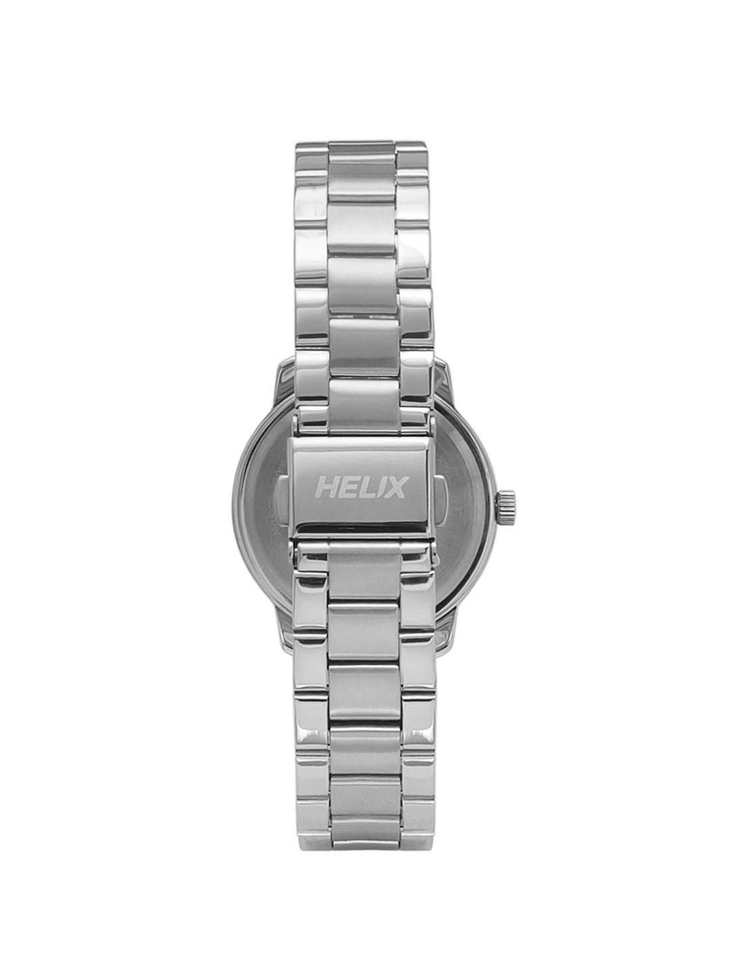 Helix By Timex Black Round Dial Analog Brass Women Watch - TW048HL03