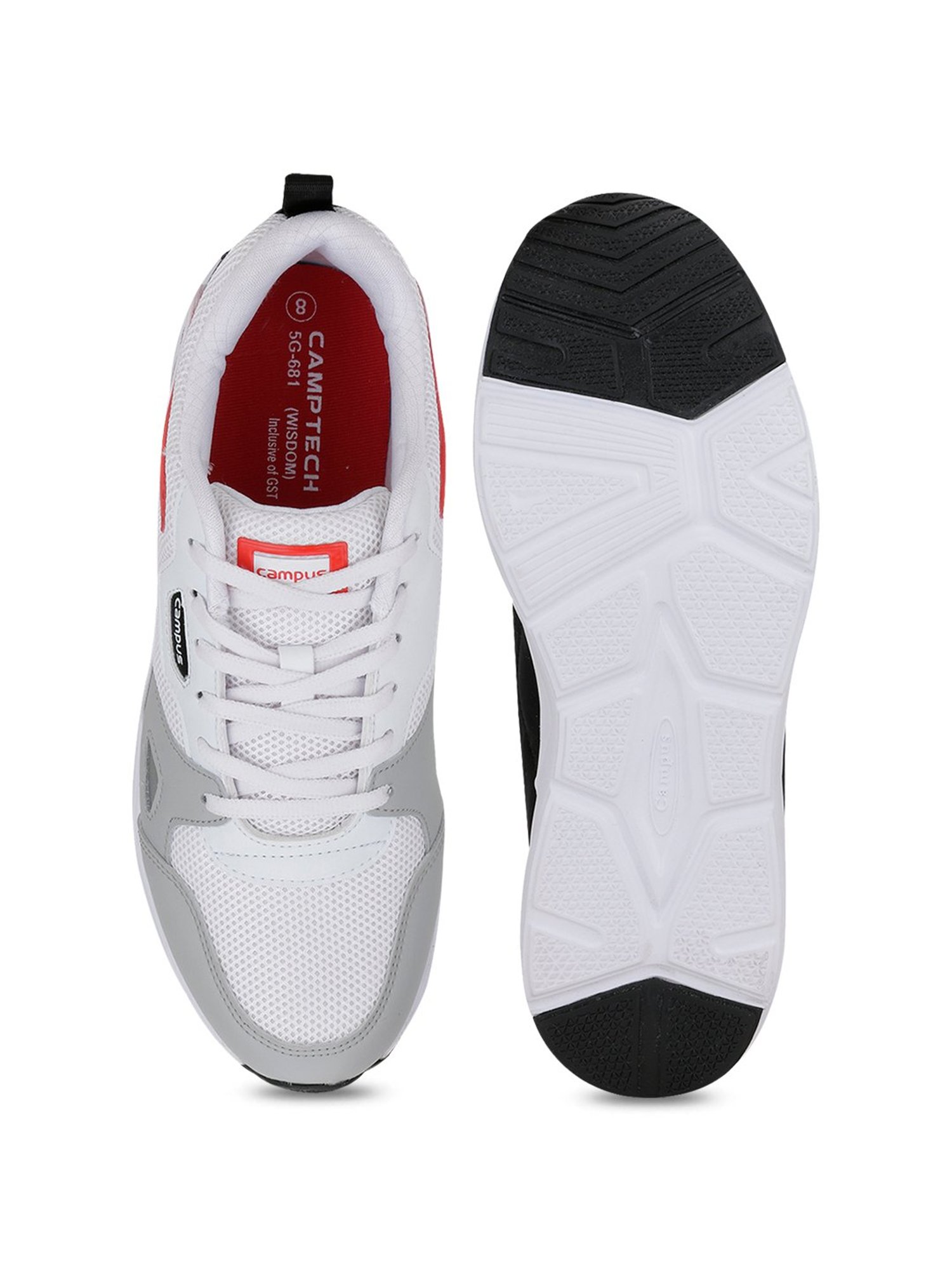 Campus Men's Wisdom Snow White Running Shoes