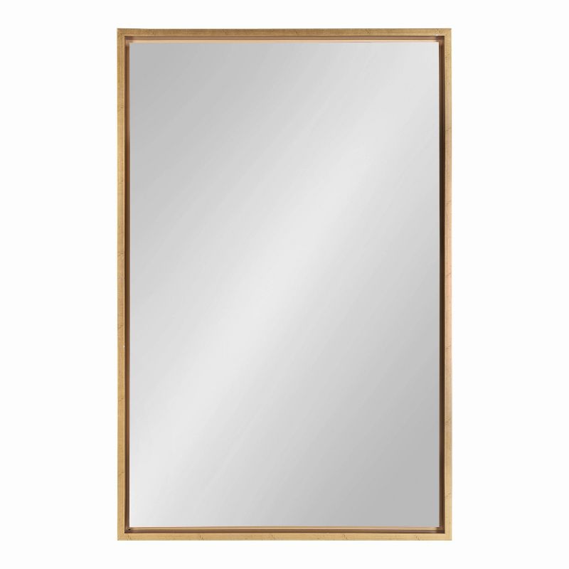 24" x 36" Evans Rectangle Wall Mirror Gold - Kate & Laurel All Things Decor
