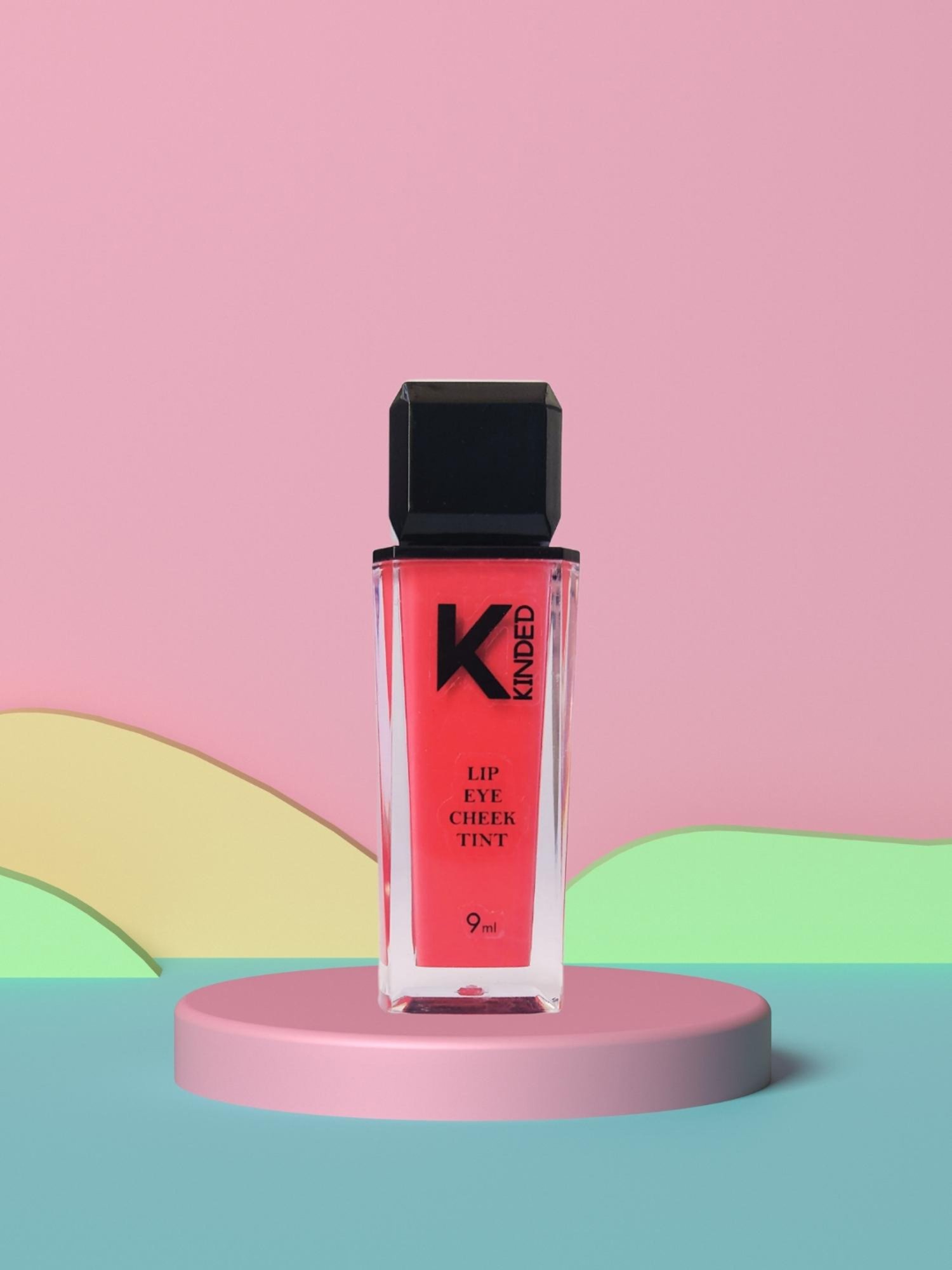 KINDED Lip Eye Cheek Tint Barbie Pink & Choco Brown Combo