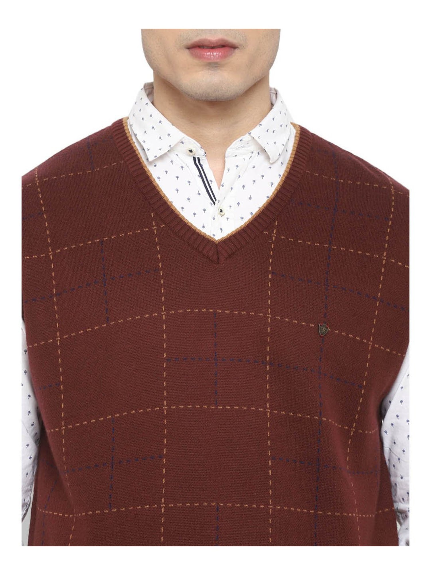 Turtle Brown Checks Pullover