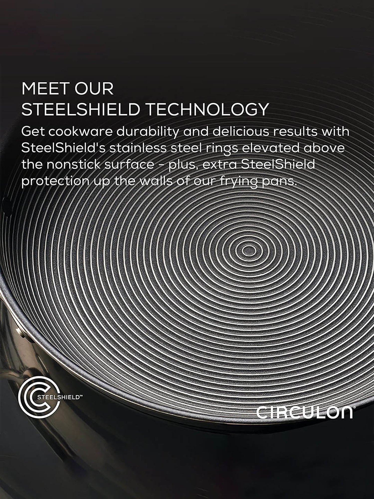 Circulon Silver Stainless Steel Non-Stick Saucepan with Glass Lid (1.5 L)