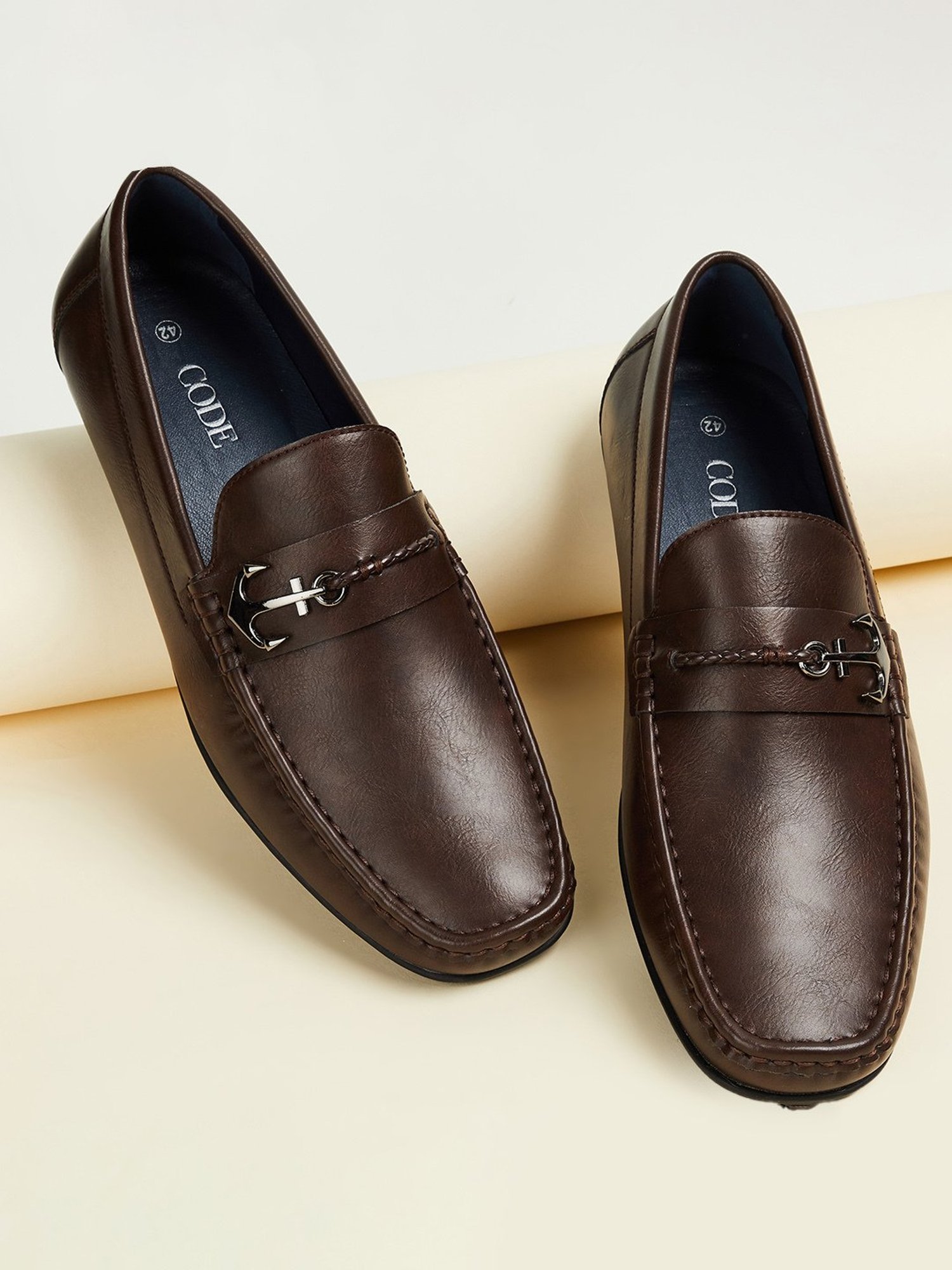 Code by Lifestyle Men's Brown Formal Loafers