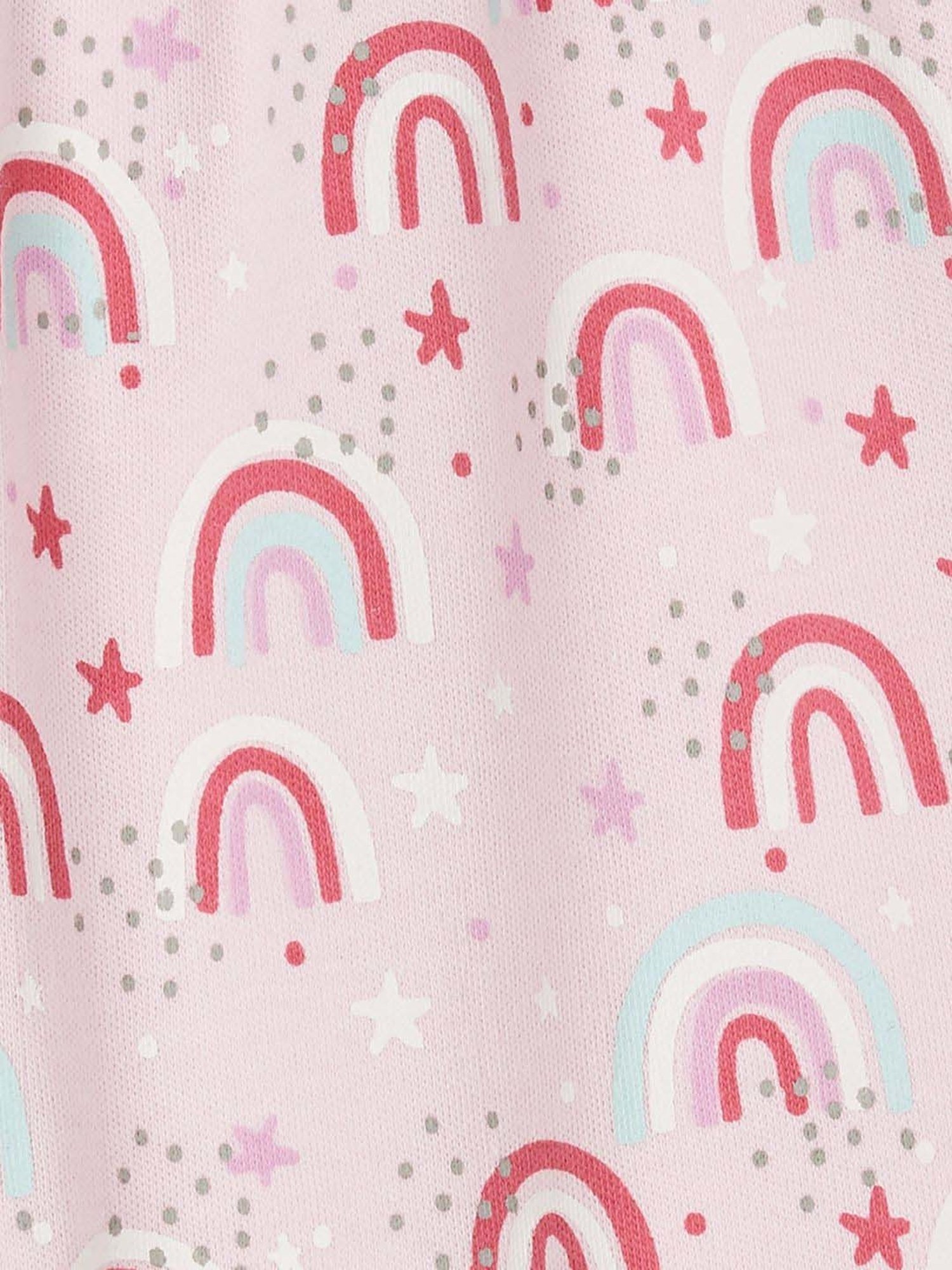 Juniors by Lifestyle White & Pink Cotton Printed Onesie Set