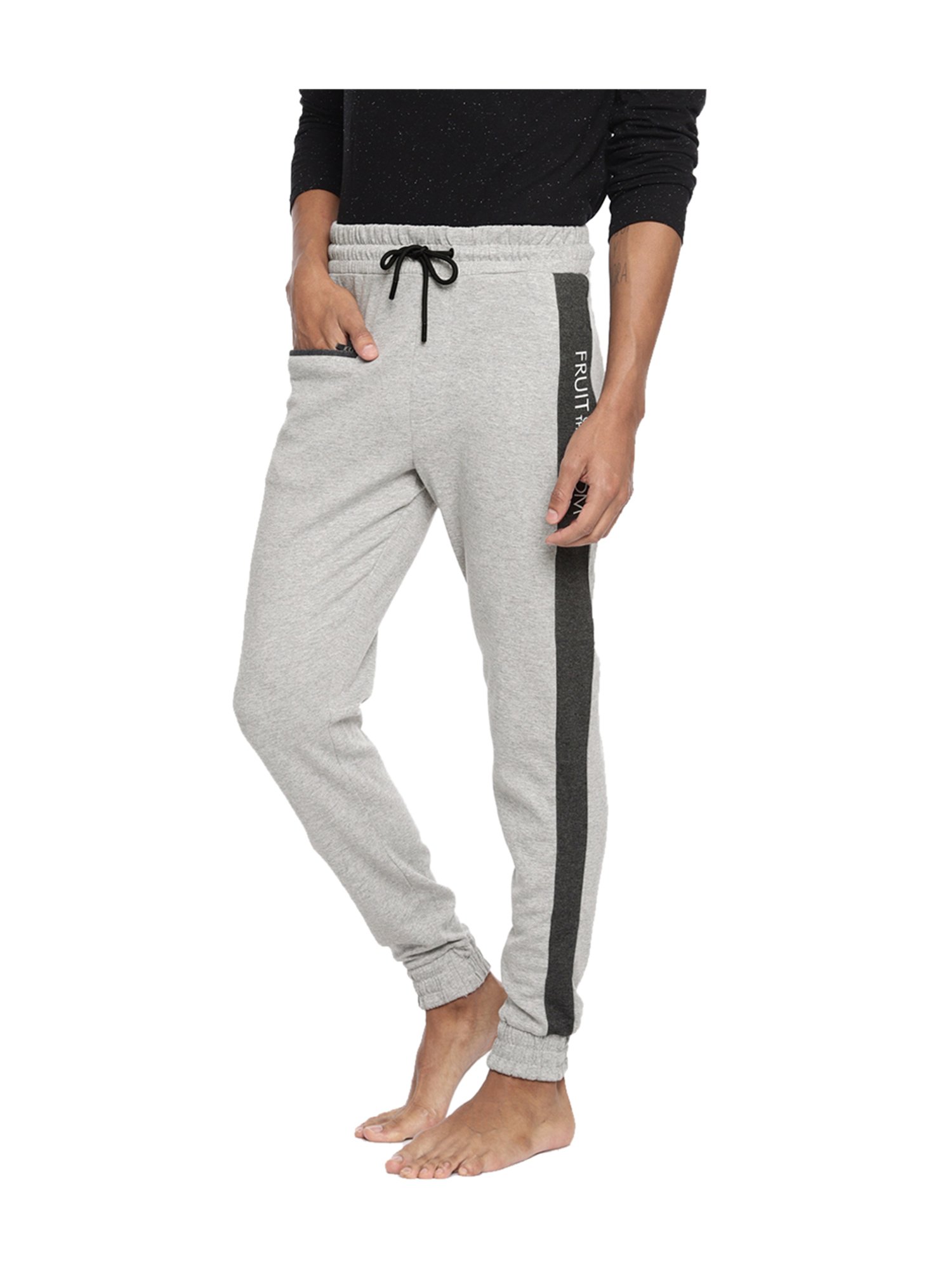 Fruit of the Loom Light Grey Regular Fit Joggers