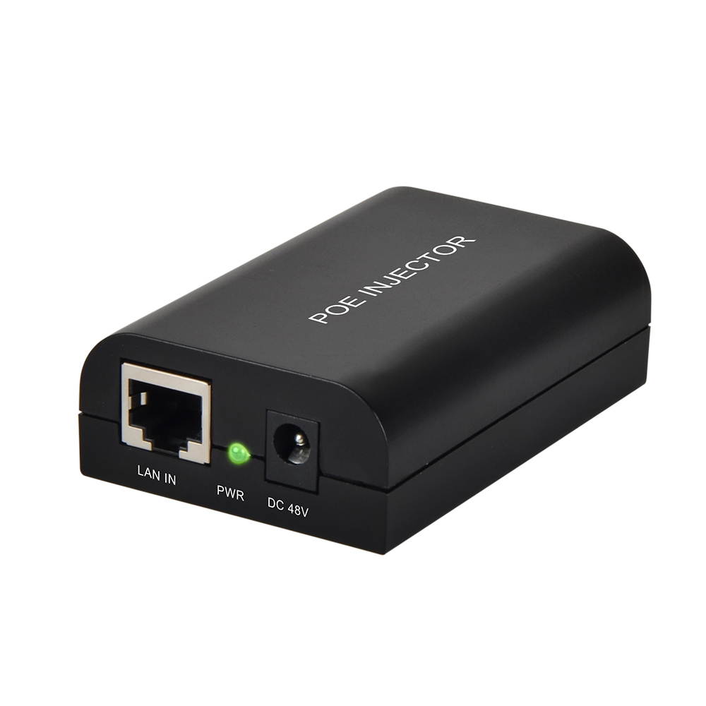 POE Injector Power and Data Connectivity for Non-Poe 802.3af Gigabit Auto detects Power Pug &Play Black Network Ready