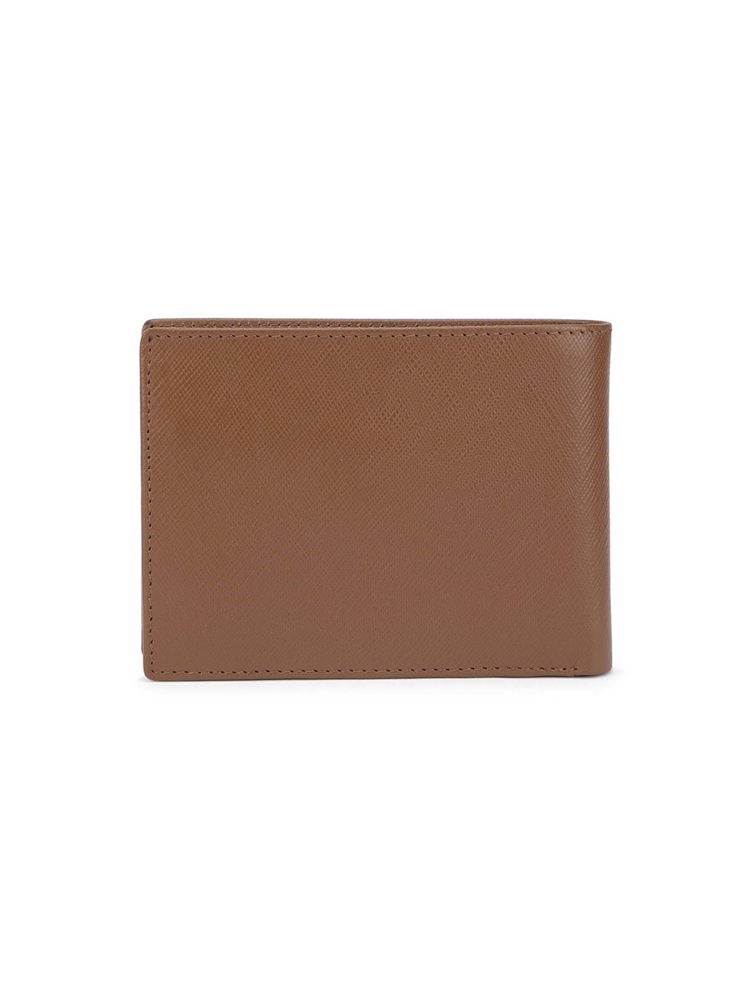 PERQUISITE Brown Casual Leather Bi-Fold Wallet for men