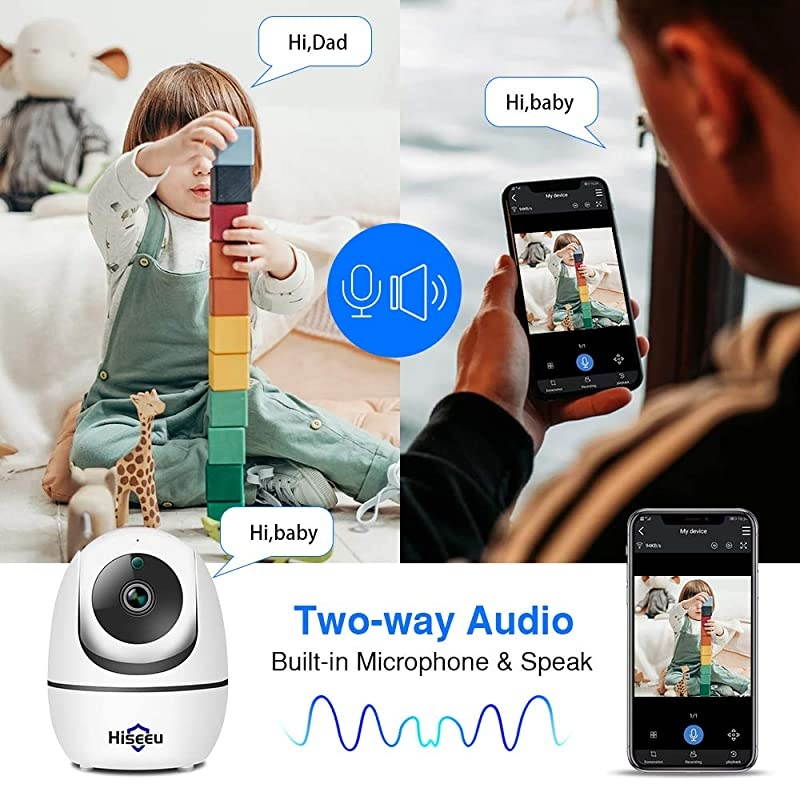 1080P HD Home Wireless Security Camera Indoor WiFi IP Camera Compatible  Wireless Security Camera System with TwoWay Audio PanTilt Motion Detection Night Vision SD Card Support APP EseeCloud
