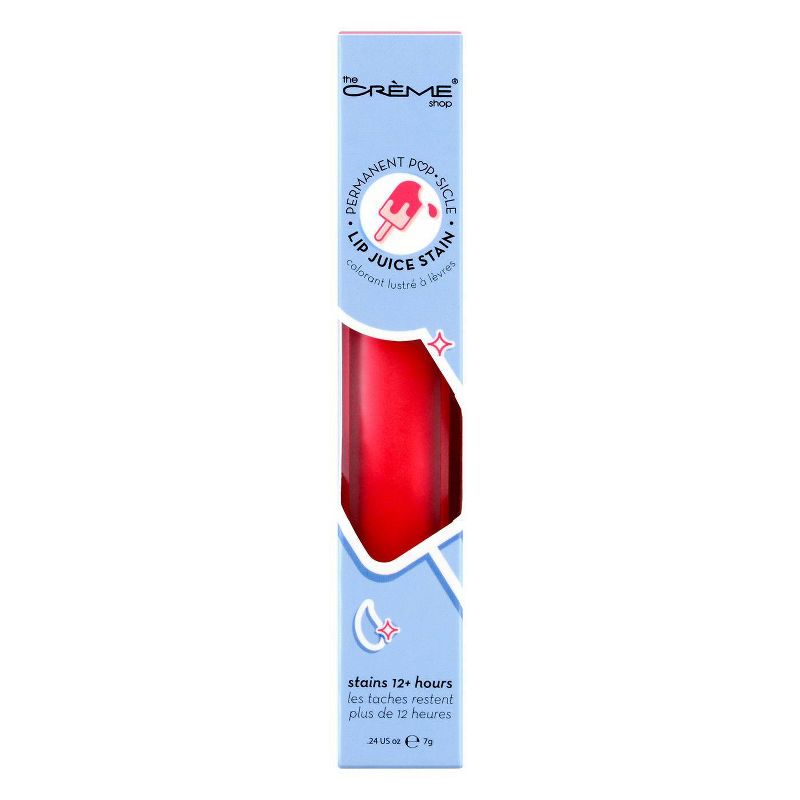 The Crème Shop Permanent Popsicle Lip Juice Stain - Peach Please - 0.24oz