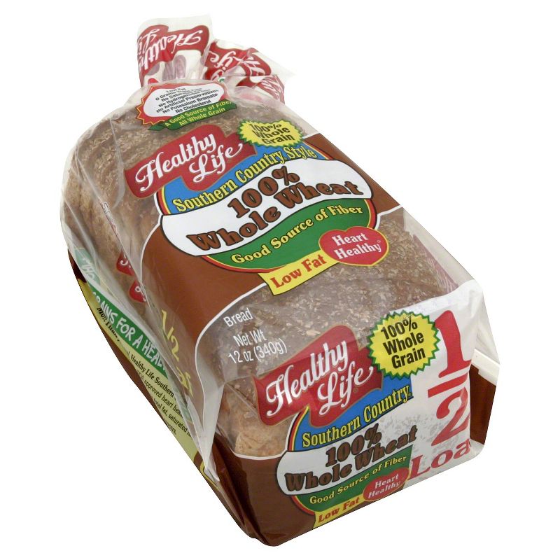 Healthy Life 100% Whole Grain Bread - 12oz