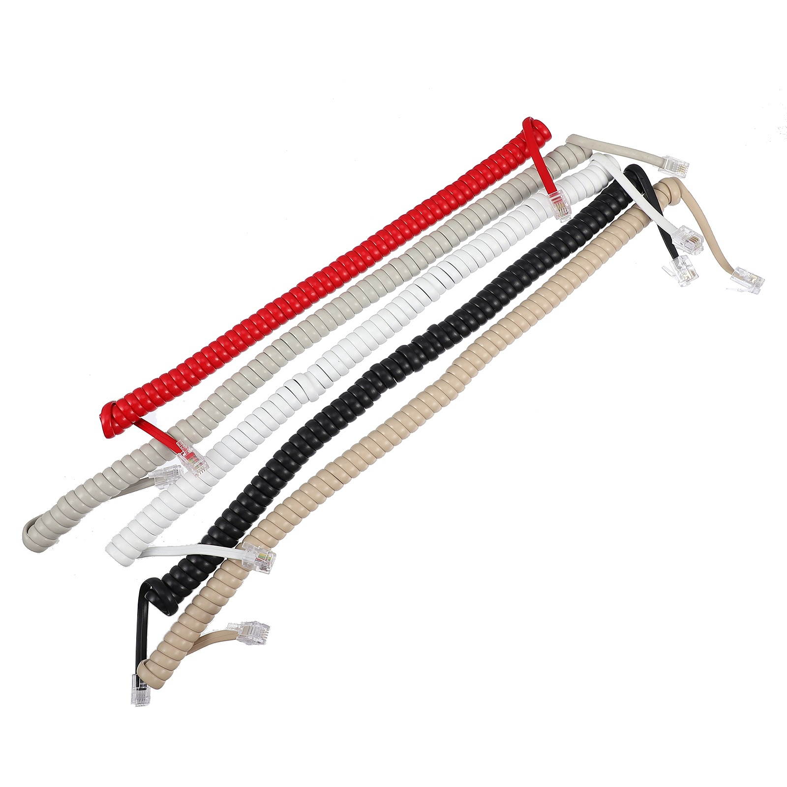 10pcs Durable Universal Coiled Telephone Cord Telephone Cord For Telephone Handset