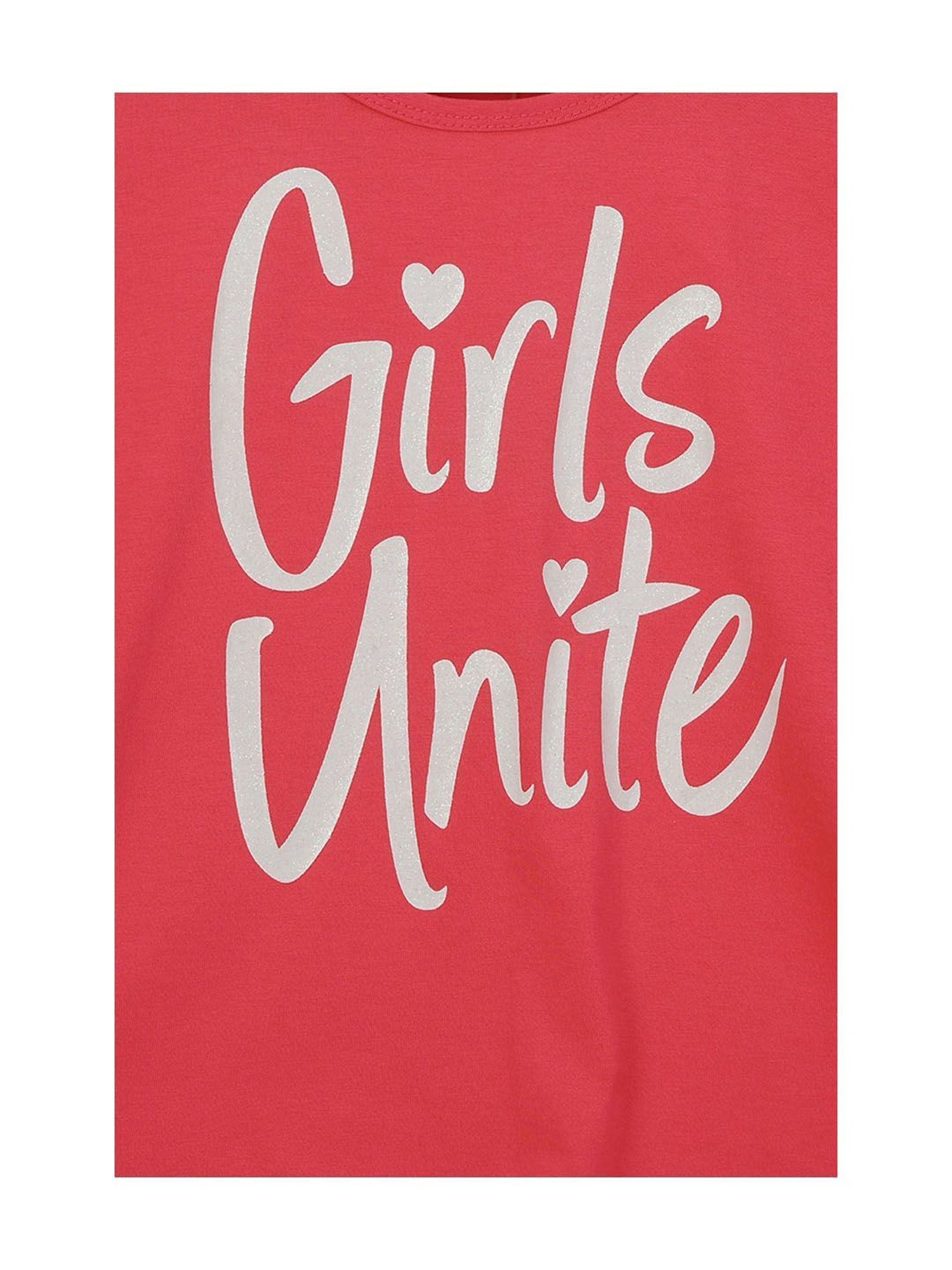 Tiny Girl Red Graphic Print Top