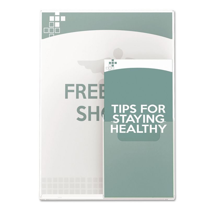 Deflecto Superior Image Sign Holder With Pocket 8-1/2w x 11h Clear 590501