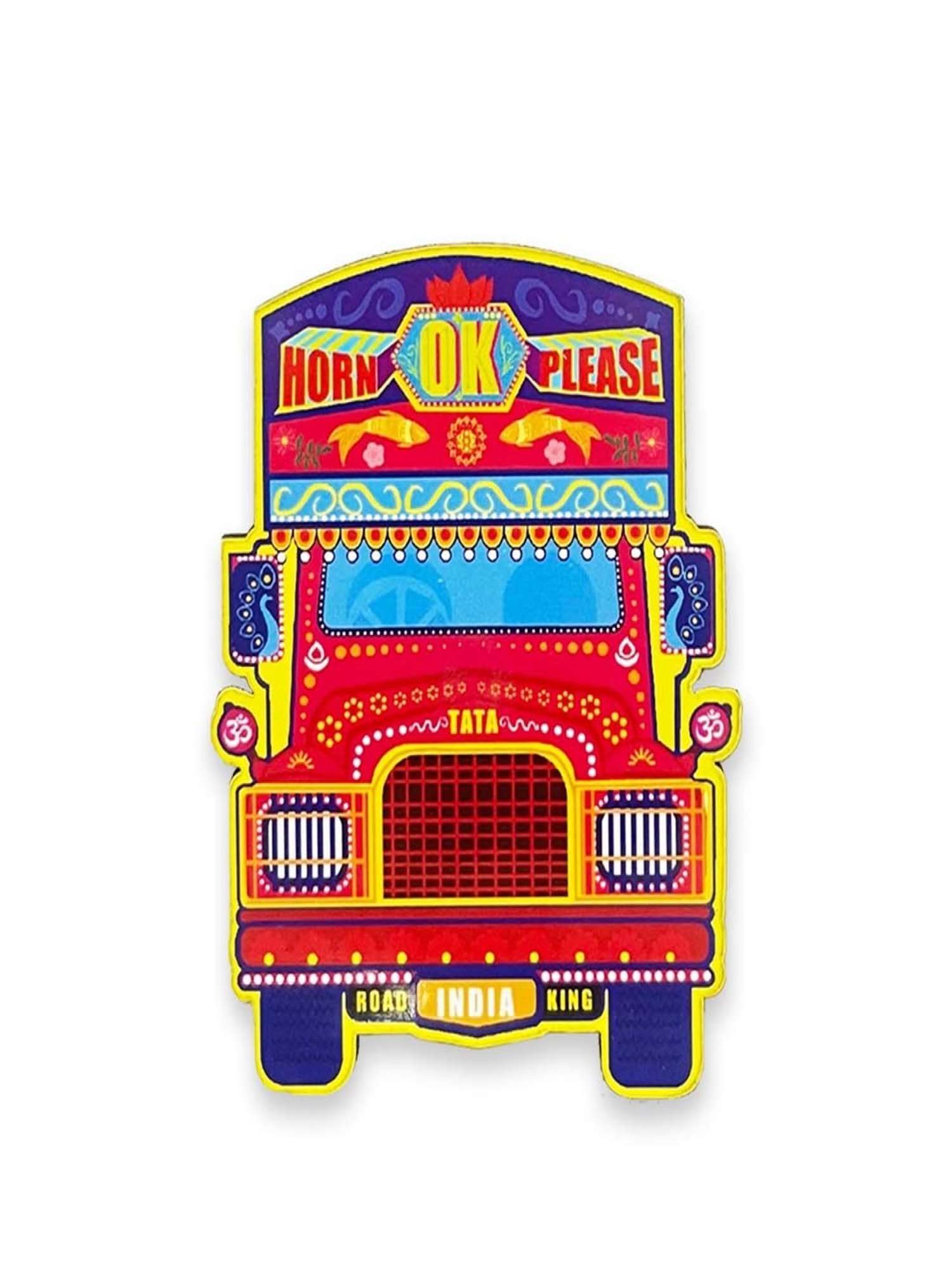 Desi Toys Kids Multicolor Truck Fridge Magnet (3 x 2.3 inches)