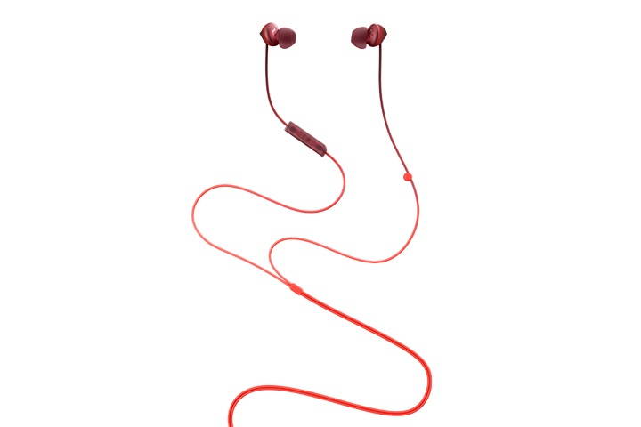 TCL Sunset Orange In-ear Headphones with Mic - SOCL300OR - Stereo - Wired - 28 Ohm - 10 Hz - 23 kHz - Earbud - Binaural - In-ear - Sunset Orange, Translucent