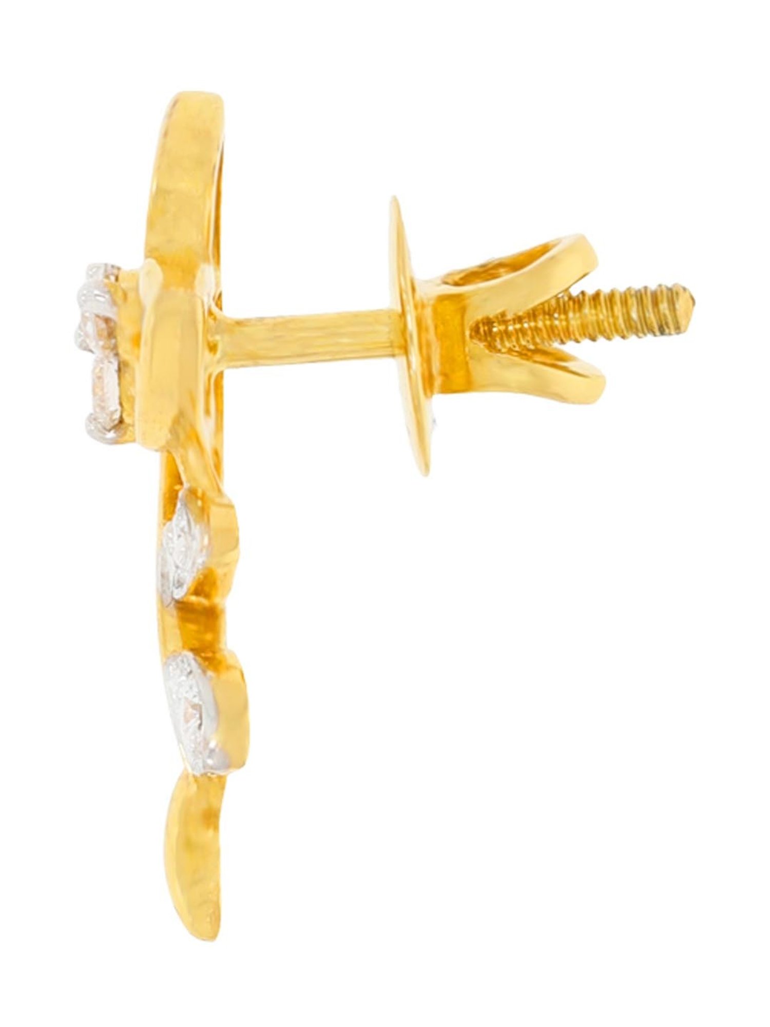 Waman Hari Pethe Jewellers 18k Gold & Diamond Earrings for Women